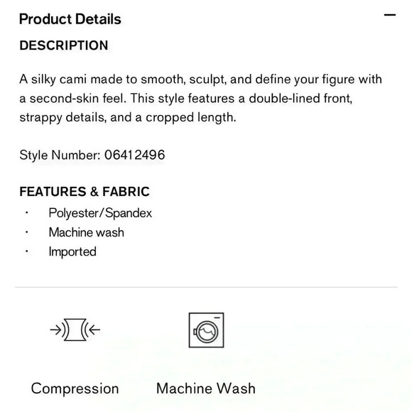 Express Body Contour Compression Square Neck Strappy Cropped Cami - Picture 4 of 6